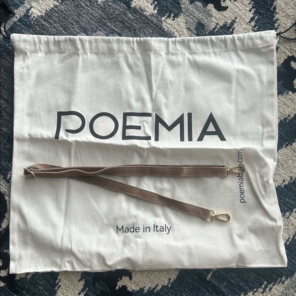 POEMIA ROMA GENUINE SUEDE HANDBAG - Picture 15 of 15